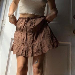 Brown Brandy Melville Sadie Skirt